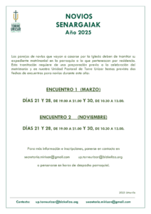 Lee más sobre el artículo Cartel Novios 2025