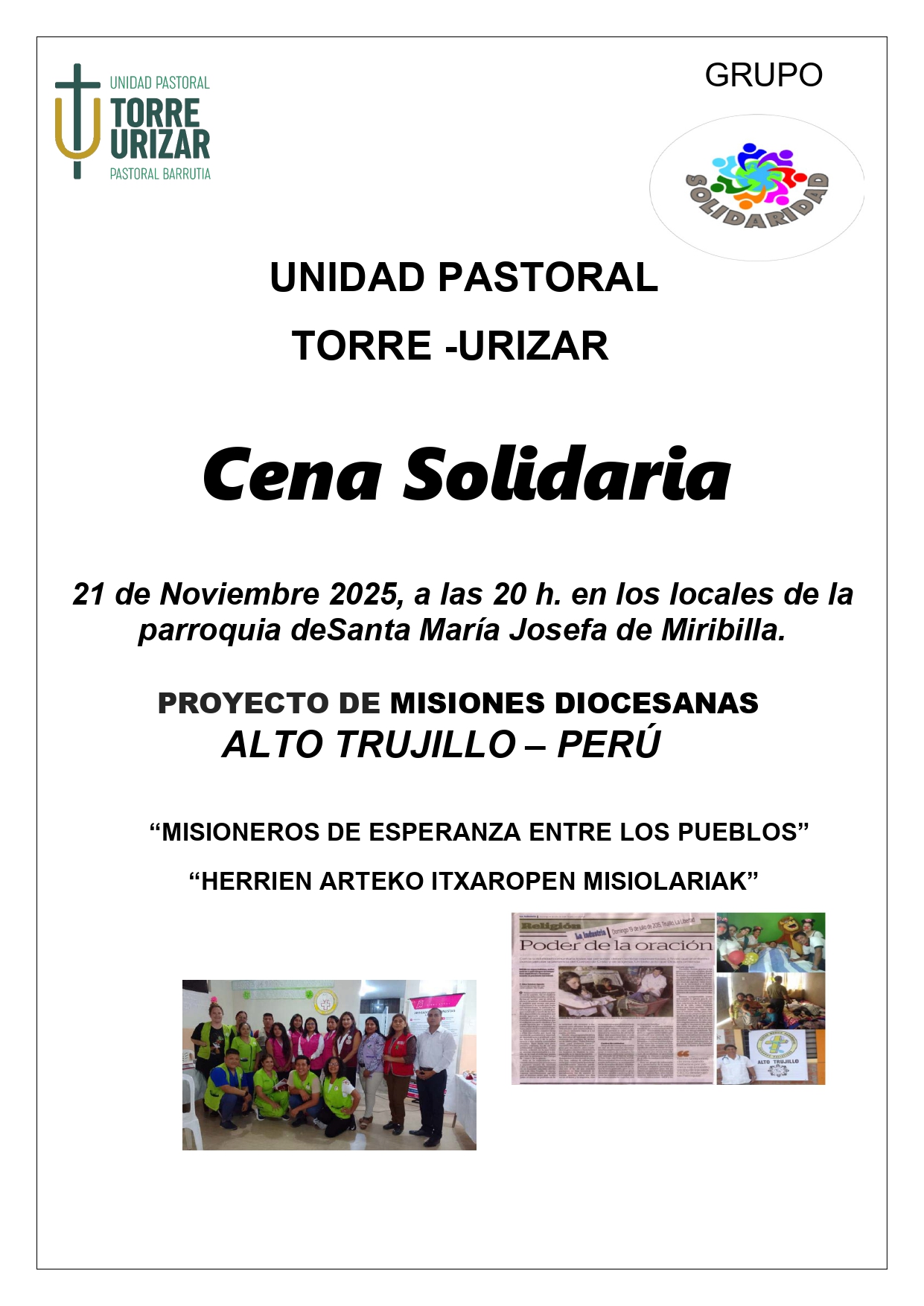 En este momento estás viendo Cena Solidaria 2025